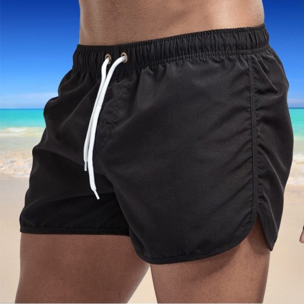 2021 Summer Men s Swimwear Shorts Brand Beachwear Sexy Swim Trunks Men Swimsuit Low Waist Breathable 1