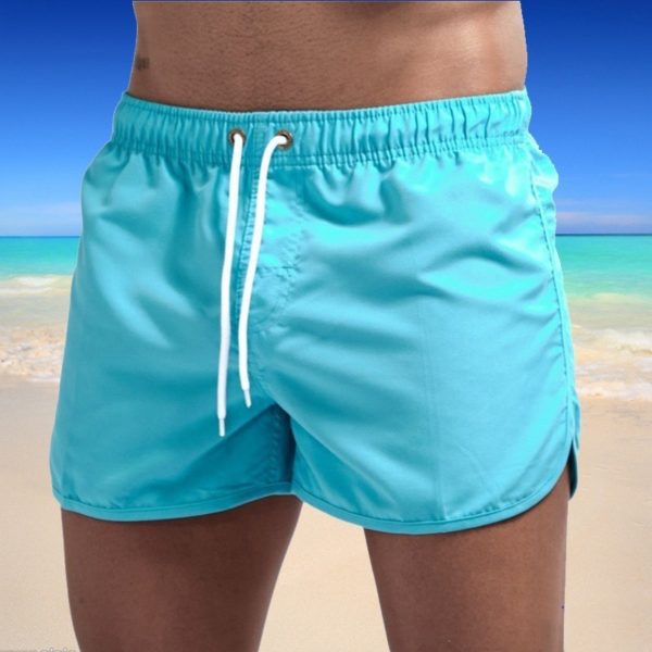 2021 Summer Men s Swimwear Shorts Brand Beachwear Sexy Swim Trunks Men Swimsuit Low Waist Breathable 2