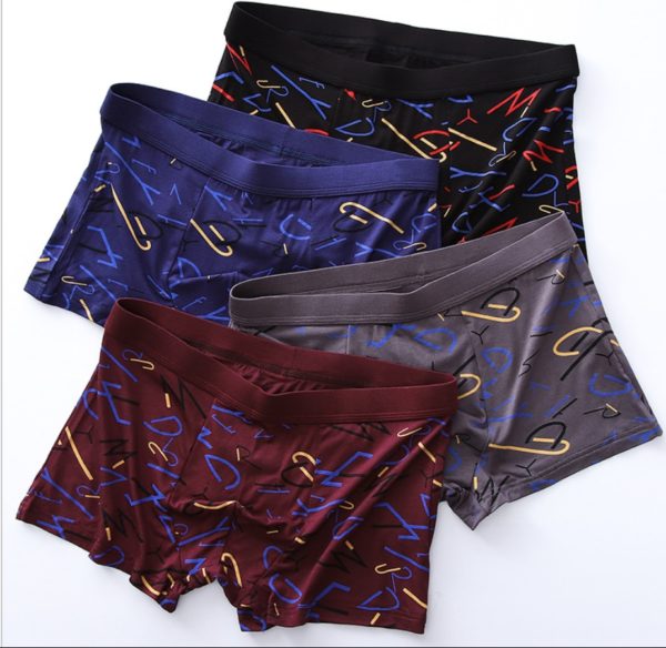 Bamboo Male Panties Sexy Underwear Men Cuecas Boxer New Fashion Boxer Shorts Mens Underware 4pcs lot 3