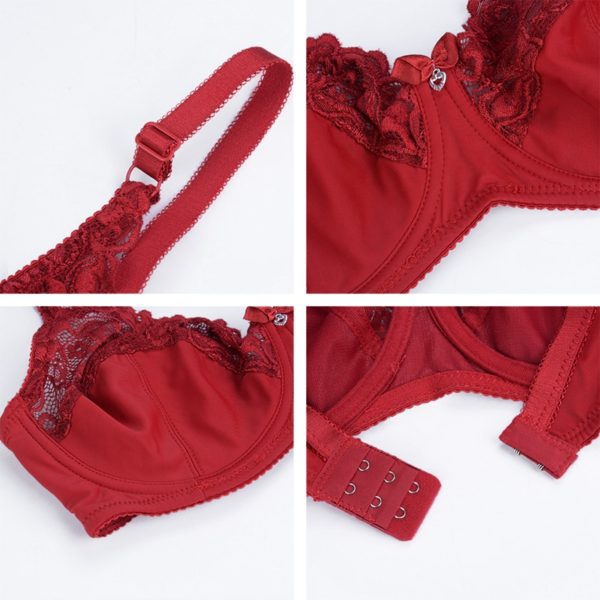 Lace Bra Plus Size Bra Women Underwear Bralette Crop Top Sexy Female Bra Large BH Tube 4