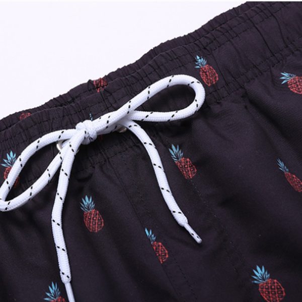 Mens Quick Dry Printed Short Swim Trunks with Mesh Lining Swimwear Bathing Suits Funny Shorts with 2