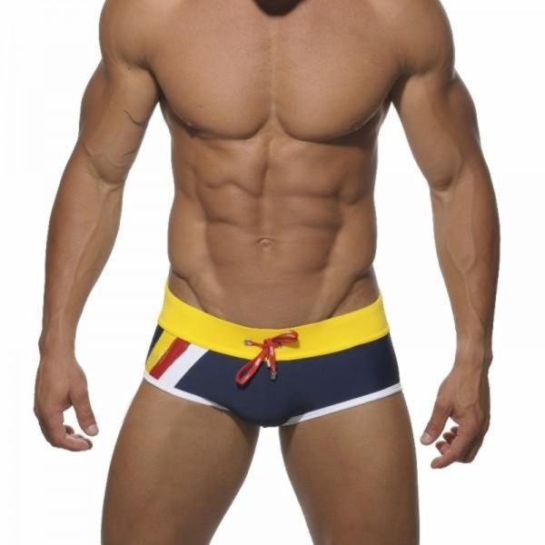 Summer Men Swimsuit Nylon Swimming Boxer Trunks Sexy Low Waist Swimwear Fashion Gay Male Pouch Beach