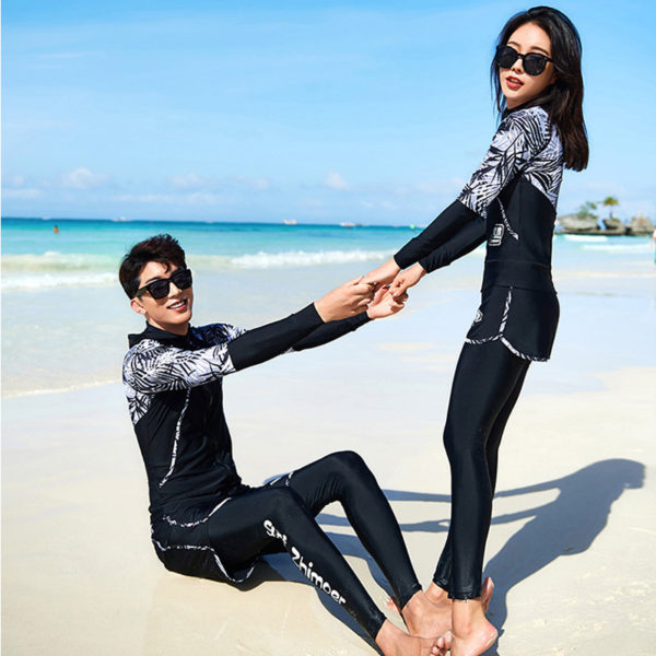 Women s 5pcs Men 3pcs set Long Sleeve UV Sun Protection Rash Guard Full Body Basic 4