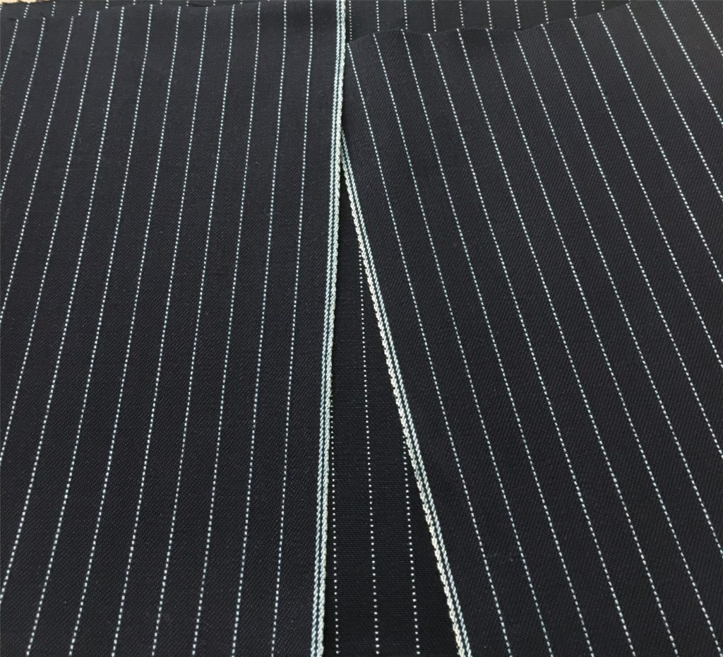 Railroad Striped Selvedge Denim Fabric