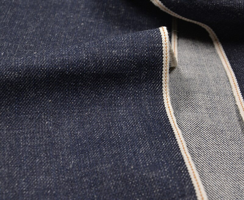 14.5oz Unsanforized Selvedge Denim Fabric With Slub Dark Blue Cotton ...