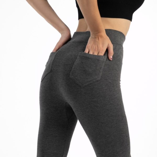 Warm Leggings With Pockets Elastic Slim Bottoming Pants Women s Fashion Spanx Leggings Pockets All in 2