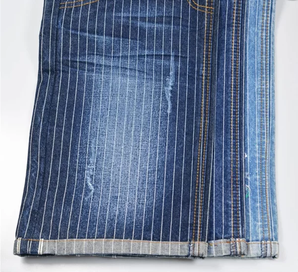 13oz Blue And White Striped Denim Fabric Best Selvedge Jeans Denim Textile Manufacturers W83423 3