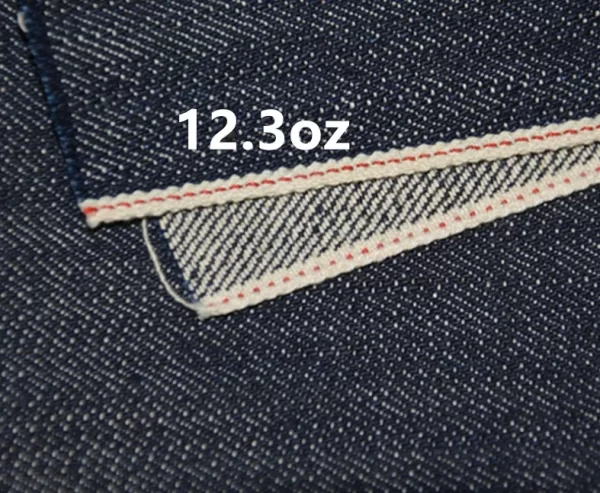 12 3oz Long Jean Shirt Cloth Dark Blue Selvedge Slub Denim Fabric Right Twill Selvage Premium