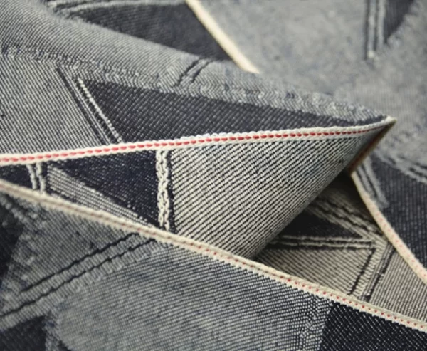 12 4oz Cotton Slub Selvedge Jacquard Denim Fabric Suppliers Upholstery Shoes Selvage Denim Textile Manufacturers W283525DY 1