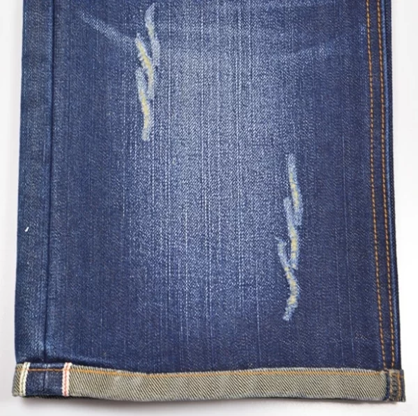 12 6oz Polyester Cotton Old Navy Selvedge Jeans Fabric Suppliers Warp Slub Dry True Selvage Denim 5