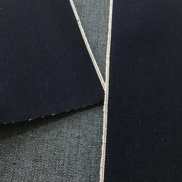 16 7oz Indigo Selvage Heavy Denim Jeans Fabric Dark Blue Unwashed Selvedge Denim Cloth For Cowboy 1