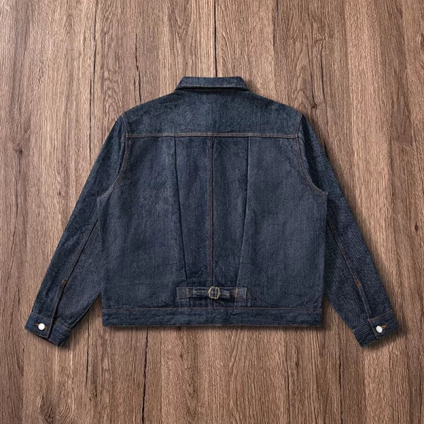 25oz Durable Selvedge Denim Jackets For Men Motorcycle Jeans Jacket Heavy Weight Selvage Denim Coat Men 1